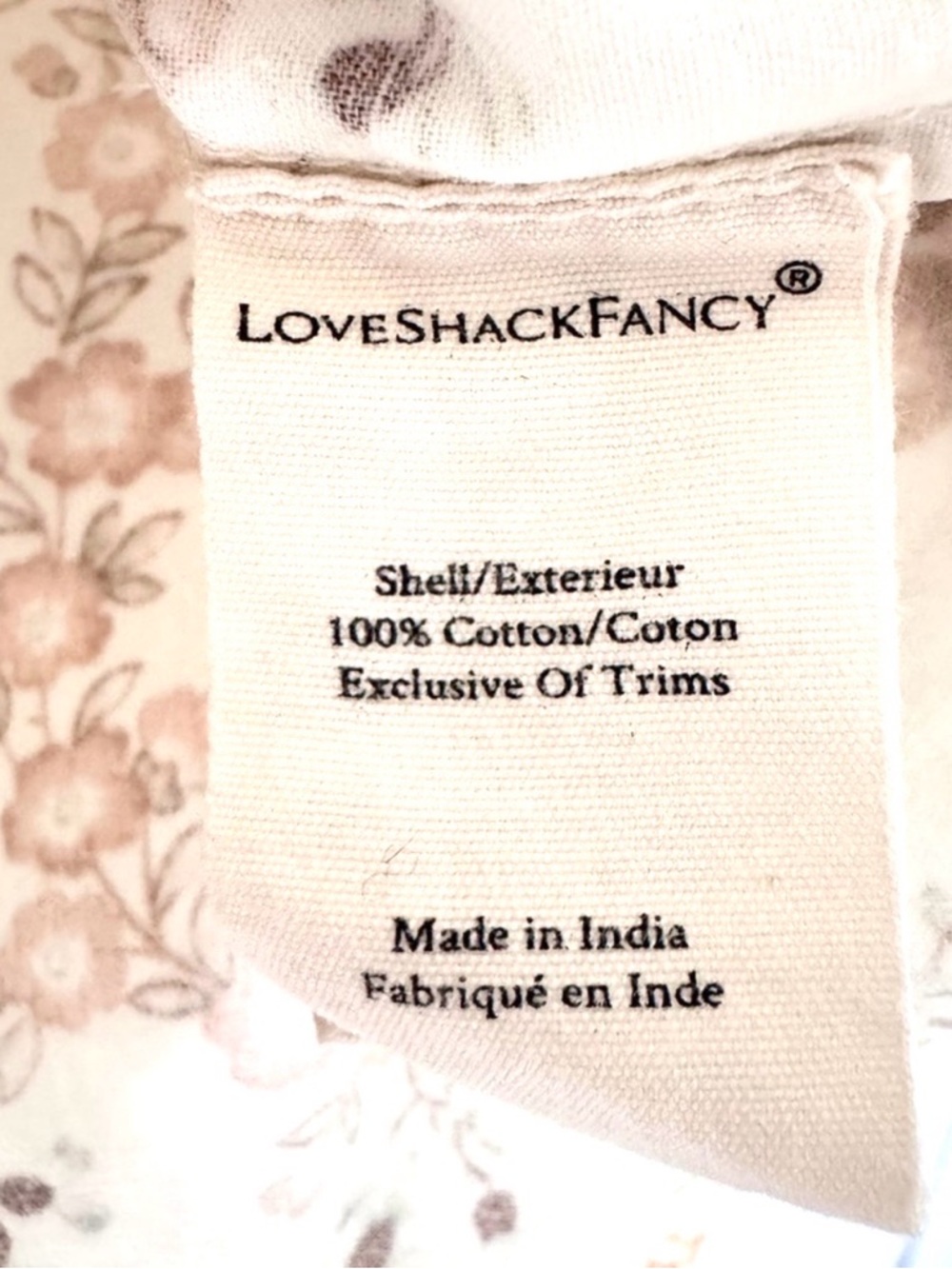 LoveShackFancy Laredo Pintuck Lace Cotton Blouse Ivory Pink Floral Size Medium - Picture 10 of 11